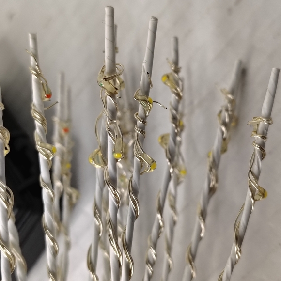 Mr. Christmas Starburst Pick Lights Set of 3 White And Multicolor Steady & Flash - Picture 12 of 15